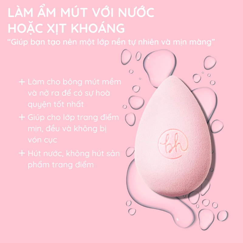Mút Trang Điểm BH Cosmetics Makeup Sponge BHM007